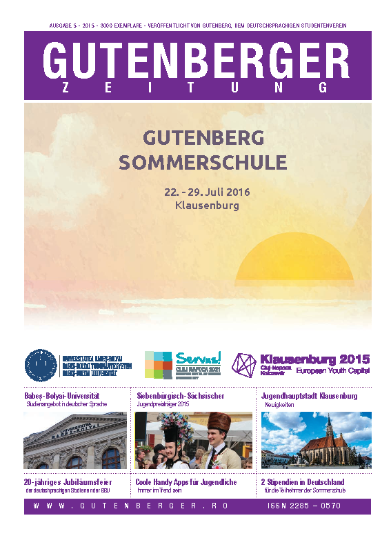 Gutenberger Zeitung 2016 Ausgabe 1